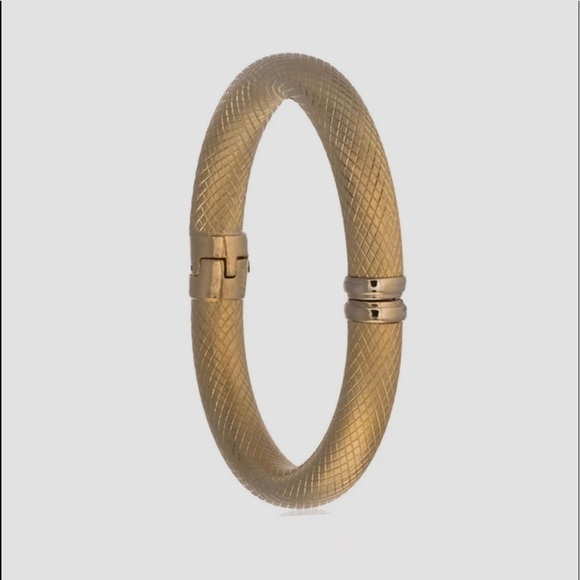 Vintage. Erwin Pearl Snakeskin Bangle Bracelet. Red. - Picture 3 of 6